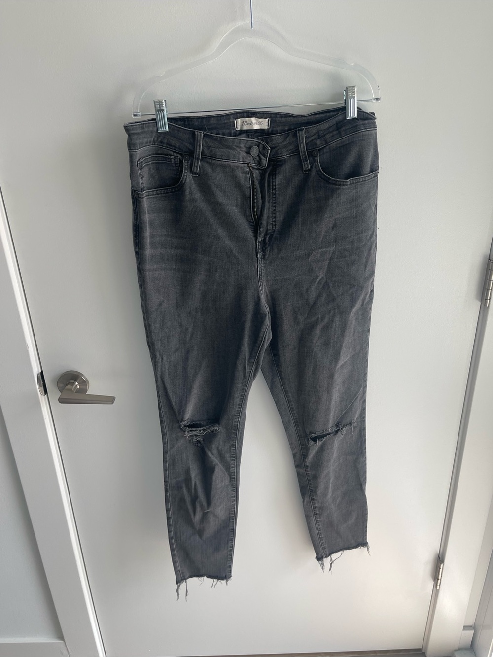 Madewell Curvy High Rise Skinny Black Jeans